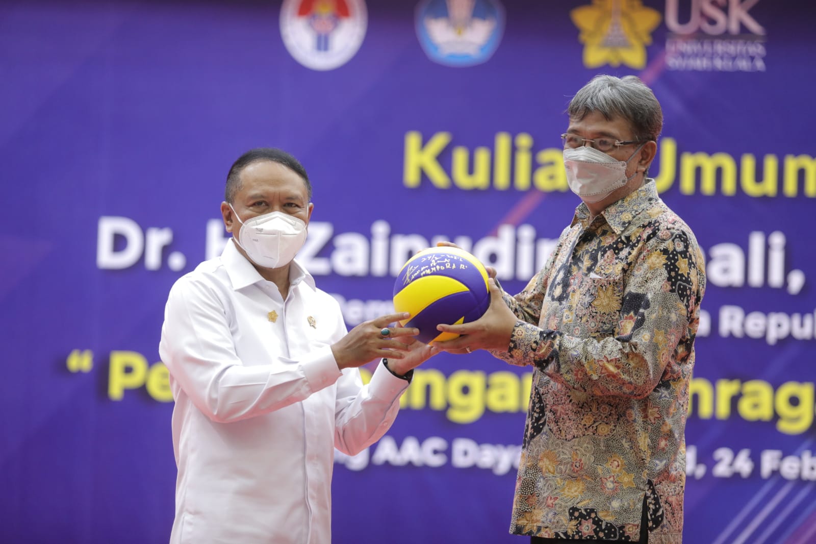 Menpora dan Rektor Unsyiah