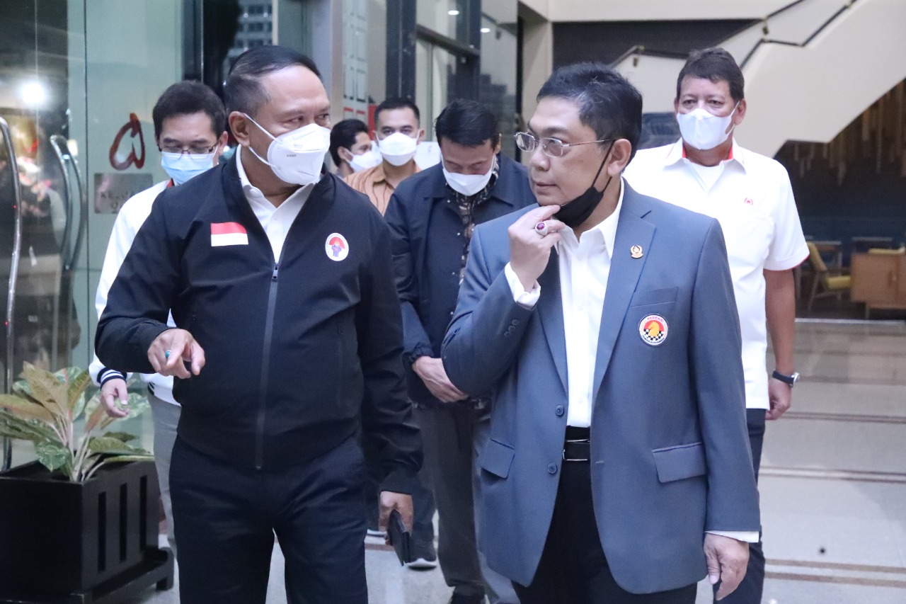 Menpora dan Ketua Umum PB Percasi