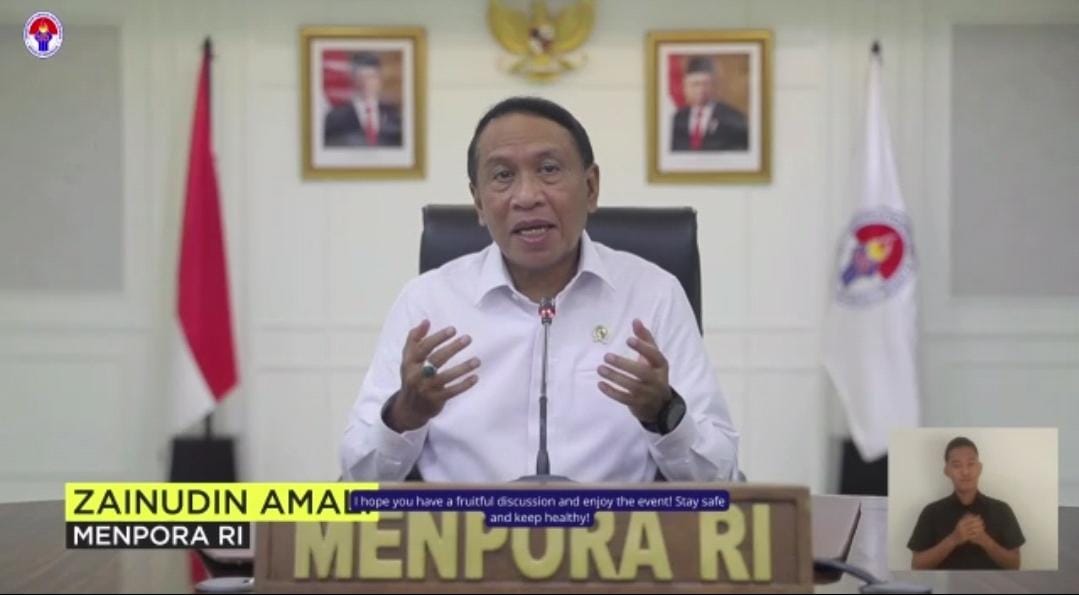 Menpora Sambut Peserta Pra KTT Ke-1 Y20 Indonesia 2022 secara Virtual