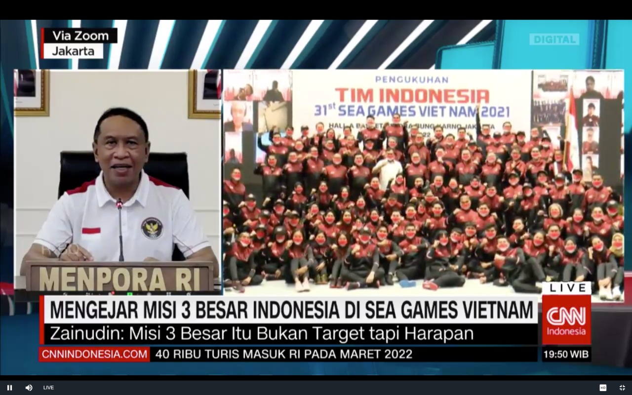 Menpora Zainudin Amali