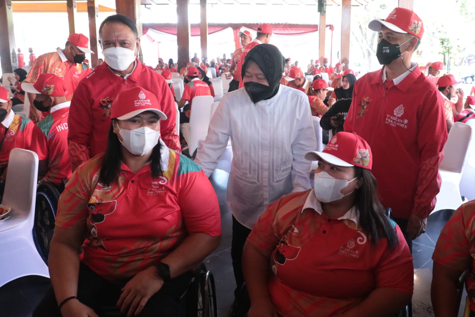 Momen Menpora Ajak Mensos Salami Kontingen Indonesia untuk ASEAN Para Games 2022