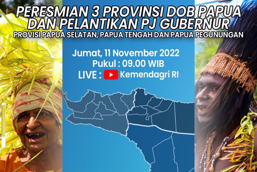 Tiga Provinsi Baru di Tanah Papua Diresmikan