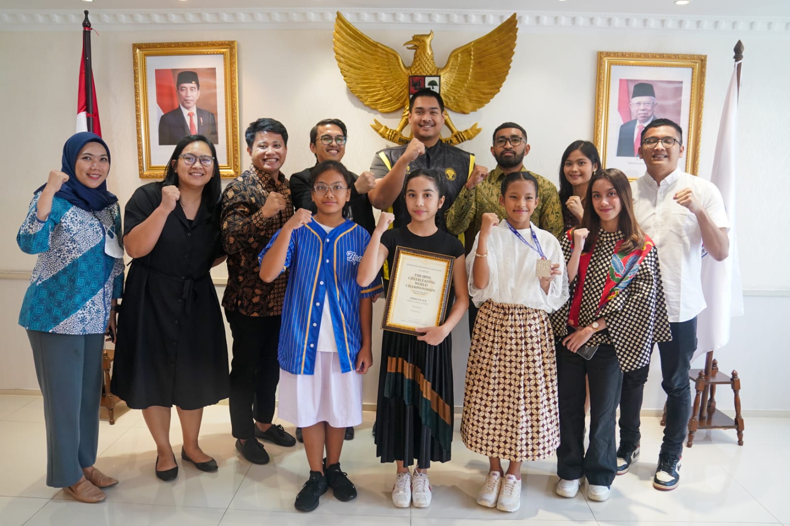 Menpora Dito Dukung Tim Cheerleading Indonesia di World Championship 2023