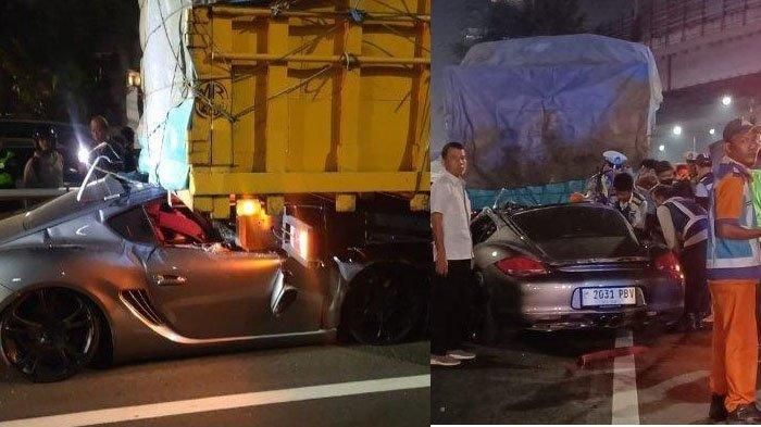 Tragis, Mobil Mewah Tabrak Truk, Pengemudi Meninggal Dunia