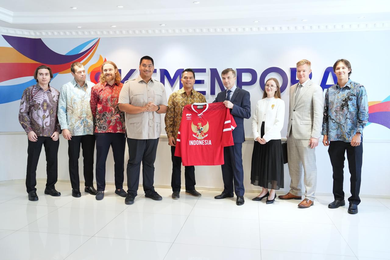 Menpora Dito-Dubes Sergei, Kerjasama Olahraga Indonesia-Rusia Makin Erat Maksimal